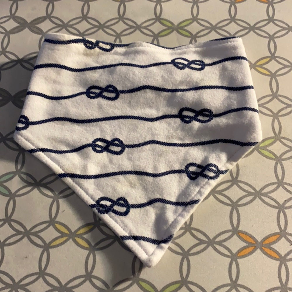 Blue & White Bib. One Size